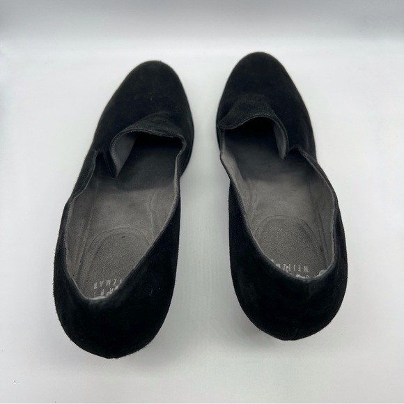 Stuart Weitzman Black Loafer Wedges - Picture 5 of 9
